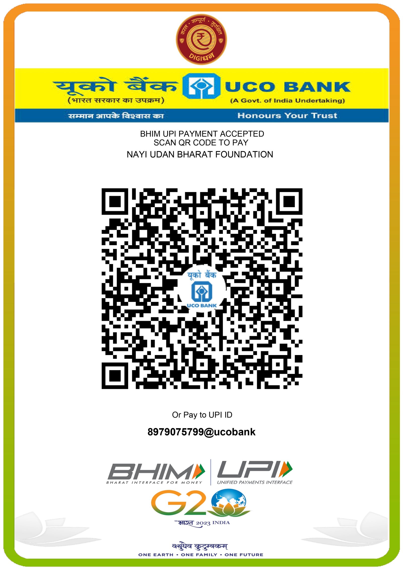 Foundation UPI QR Code